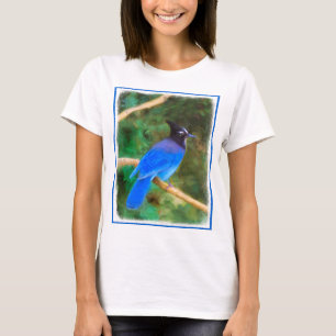 Stellers jay schilderen - Oorspronkelijke vogelkun T-shirt