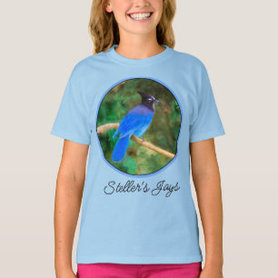 Stellers jay schilderen - Oorspronkelijke vogelkun T-shirt