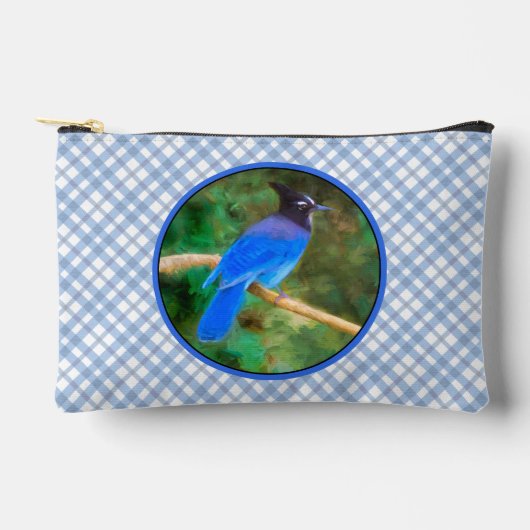 Steller's Jay Schilderij Originele Wild Bird Art Etui (Voorkant)
