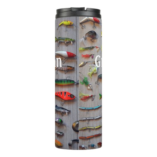 Stelletje Gevist Lures personaliseren Thermosbeker (Achterkant)