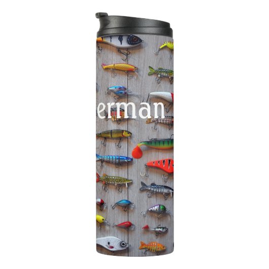 Stelletje Gevist Lures personaliseren Thermosbeker (Geroteerd rechts)