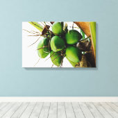 Stelletje kokosnoten ~ Caribbean Canvas Afdruk (Insitu (Houten vloer))