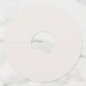 Stelletje zwarte Beren samen dansen silhouet Wijnglaslabel (Achterkant)