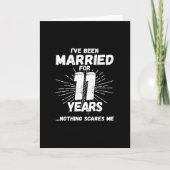 Stelletjes 11 Jaar Getrouwd Grappige 11de Verjaard Kaart (Voorkant)
