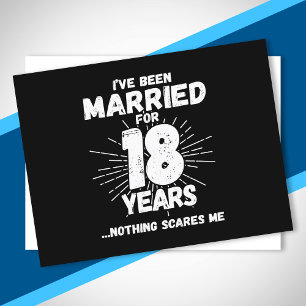Stelletjes 18 Jaar Getrouwd Grappige 18e Trouwdag Briefkaart