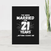 Stelletjes 21 Jaar Getrouwd Grappig 21e Huwelijksv Kaart (Voorkant)
