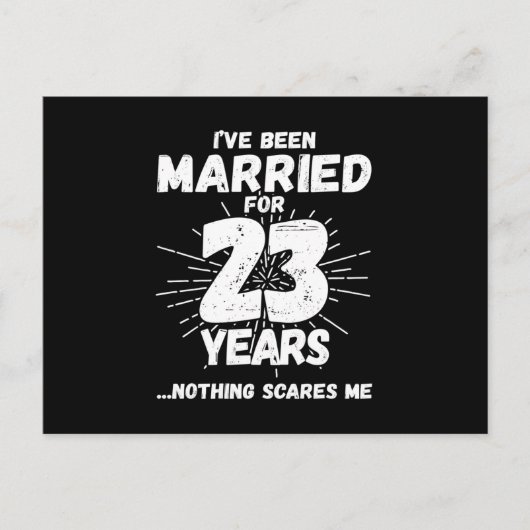Stelletjes 23 Jaar Getrouwd Grappig 23e Trouwdag Briefkaart (Voorkant)