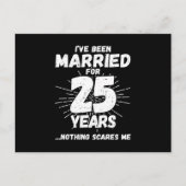 Stelletjes 25 Jaar Getrouwd Grappig 25e Trouwdag Briefkaart (Voorkant)