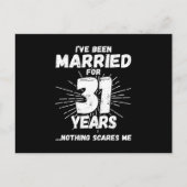 Stelletjes 31 Jaar Getrouwd Grappig 31e Verjaardag Briefkaart (Voorkant)