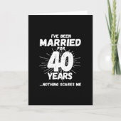 Stelletjes 40 Jaar Getrouwd Grappig 40e Trouwdag Kaart (Voorkant)
