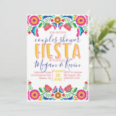 stelletjes Fiesta Invite Kaart (Staand voorkant)