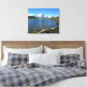 Stellisee, Valais Alps Canvas Afdruk (Insitu (Slaapkamer))