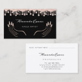 Stelt Roos Mestmachine Stapels Artistist Benoeming Afsprakenkaartje (Voorkant / Achterkant)