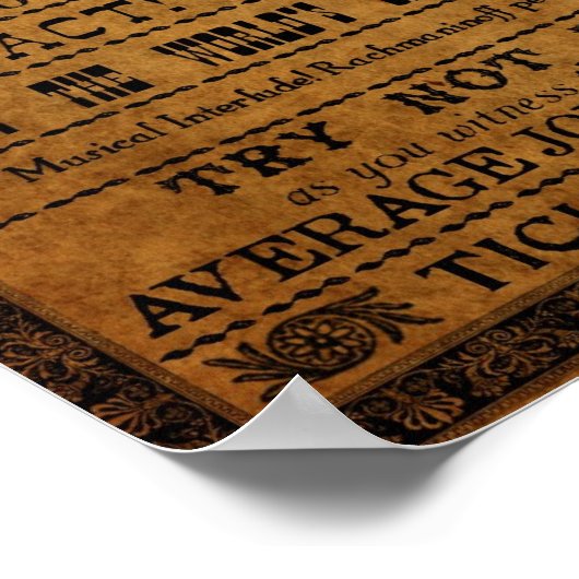 Stelt u zich eens voor dat Circus Poster uit Tirah (Hoek)