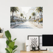 Stelt u zich eens voor, vredige, hemelse plaatsen  poster (Thuiskantoor)