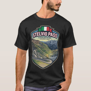 Stelvio Pass - Motorsport Alpiene Pas T-shirt