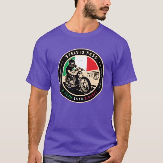 Stelvio Pass Passo Dello Stelvio Motorcycle family T-shirt (Voorkant)