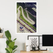 Stelvio - Poster voor fietsen (Thuiskantoor)
