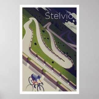 Stelvio - Poster voor fietsen
