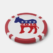 Stem 2014 Democratische Partij Poker Chips (Enkel)