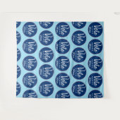 Stem 2022 Verkiezing Vijf Sterren Blauw Niet-Gebon Wandkleed (Voorkant (horizontaal))