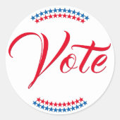 Stem 2024 Amerikaanse presidentsverkiezingen Patri Ronde Sticker (Voorkant)