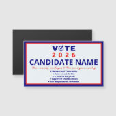 Stem 2026 Kandidaat Naam Patriottische Campagne (Voorkant / Achterkant)