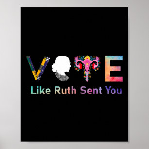 Stem aan de kant zoals Ruth je feministische stemi Poster
