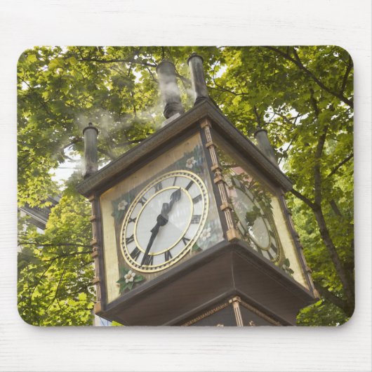 Stem aangedreven klok in de buurt van Gastown Muismat (Voorkant)