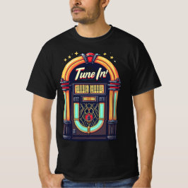 Stem af! Retro jukebox T-shirt