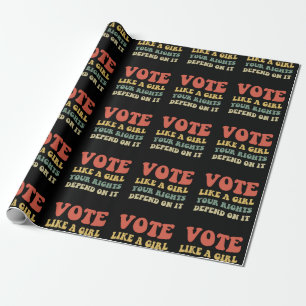 Stem Als Een Meisje Je Rechten Hang Af IV Cadeaupapier