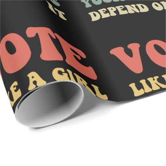Stem als een meisje waar je rechten van afhangen I Cadeaupapier (Rol Hoek)