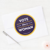 Stem als een vrouw Sticker (Envelop)