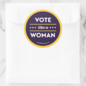 Stem als een vrouw Sticker (Tas)