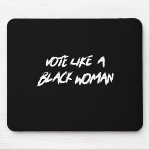 Stem als een zwarte vrouw Junteenth Black Geschied Muismat
