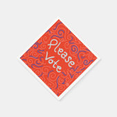 Stem alsjeblieft op Napkins Servet (Hoek)