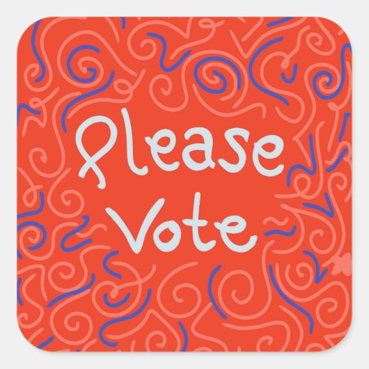 Stem alsjeblieft op Stickers (Voorkant)