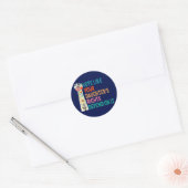 Stem alsof de rechten van je dochter afhankelijk z ronde sticker (Envelop)