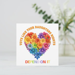 Stem alsof de rechten van je dochter ervan afhange kaart