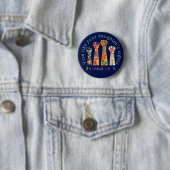 Stem alsof de rechten van je dochter ervan afhange ronde button 5,7 cm (In situ)