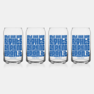 Stem alsof je rechten ervan afhangen blikvorm glas