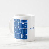 Stem alsof je rechten ervan afhangen koffiemok (Voorkant links)