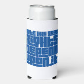 Stem alsof je rechten ervan afhangen seltzer blikjeskoeler (Seltzer Voorkant)