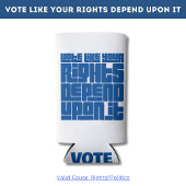 Stem alsof je rechten ervan afhangen seltzer blikjeskoeler