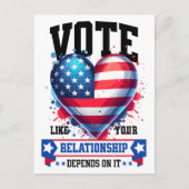 Stem alsof je Relatie ervan afhangt Briefkaart (Voorkant)