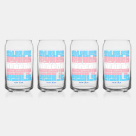 Stem alsof je transrechten ervan afhangen blikvorm glas