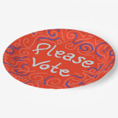 Stem alstublieft op papieren Borden Papieren Bordje (Gekanteld)