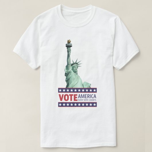 STEM AMERIKA Elke stem telt T-shirt (Design voorkant)