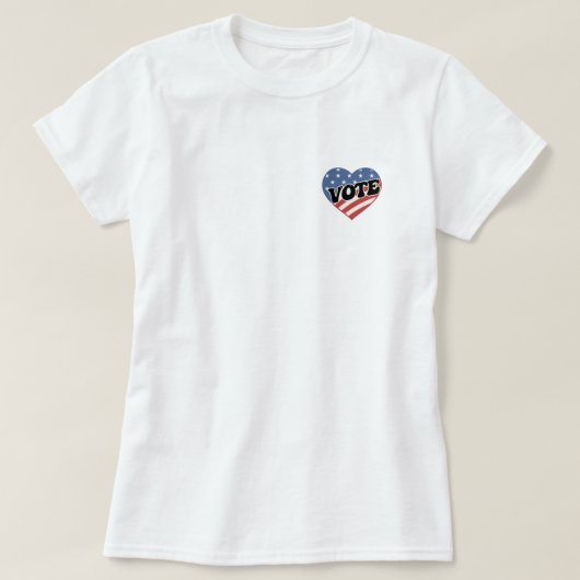 Stem Amerikaanse bevolking voor het President T-shirt (Design voorkant)