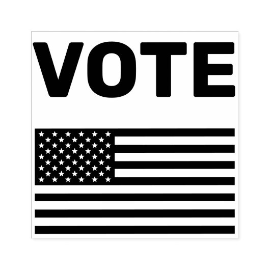 STEM Amerikaanse vlag Rubberstempel (Afrduk)